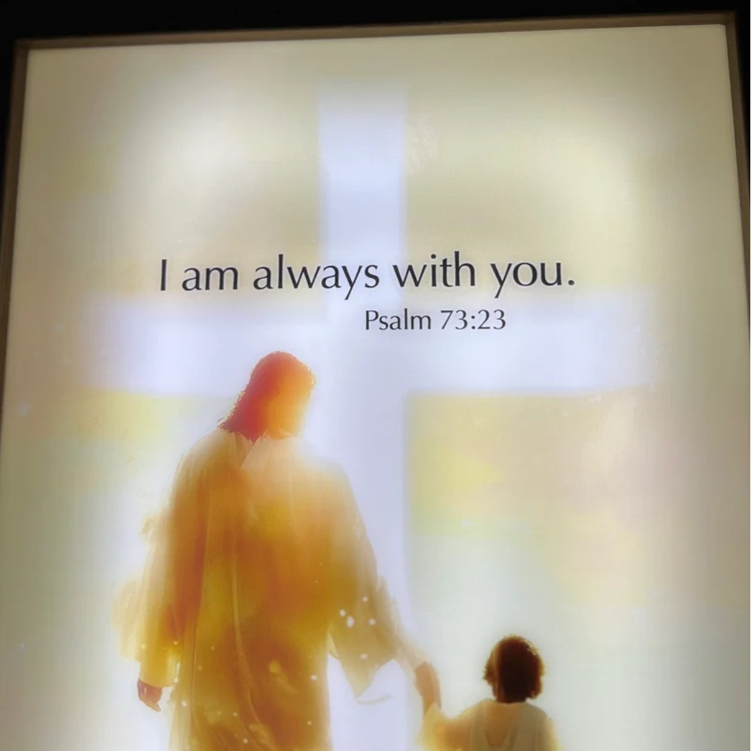Handcrafted The Jesus Lamp "I Am Always With You"
