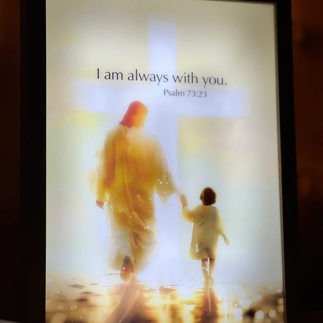 Handcrafted The Jesus Lamp "I Am Always With You"