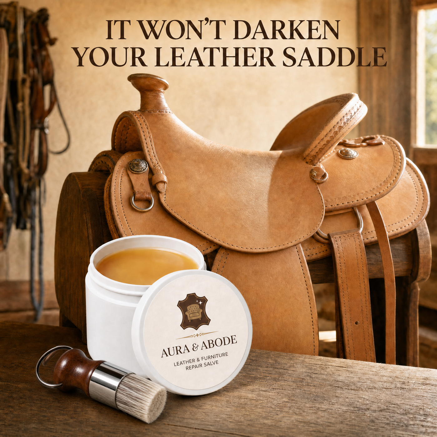 Reason #2: It won't darken your leather.