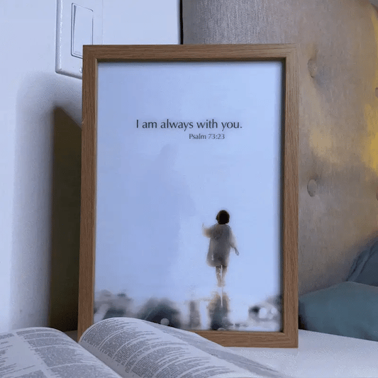 Handcrafted The Jesus Lamp "I Am Always With You"