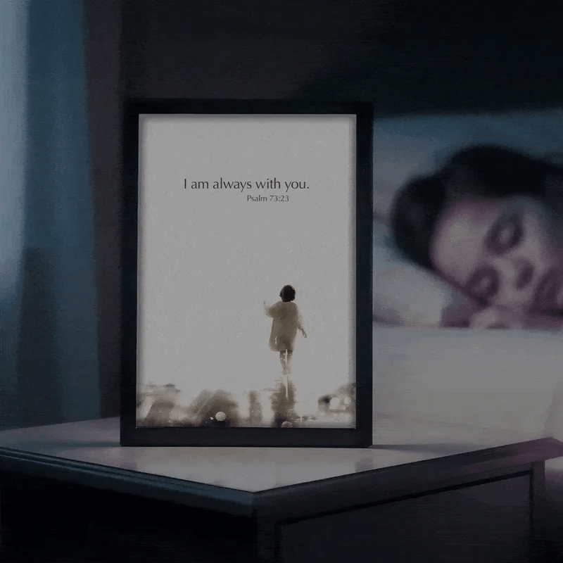 Handcrafted The Jesus Lamp "I Am Always With You"
